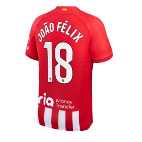 Herren Fußballbekleidung Atletico Madrid Joao Felix #18 Heimtrikot 2023-24 Kurzarm
